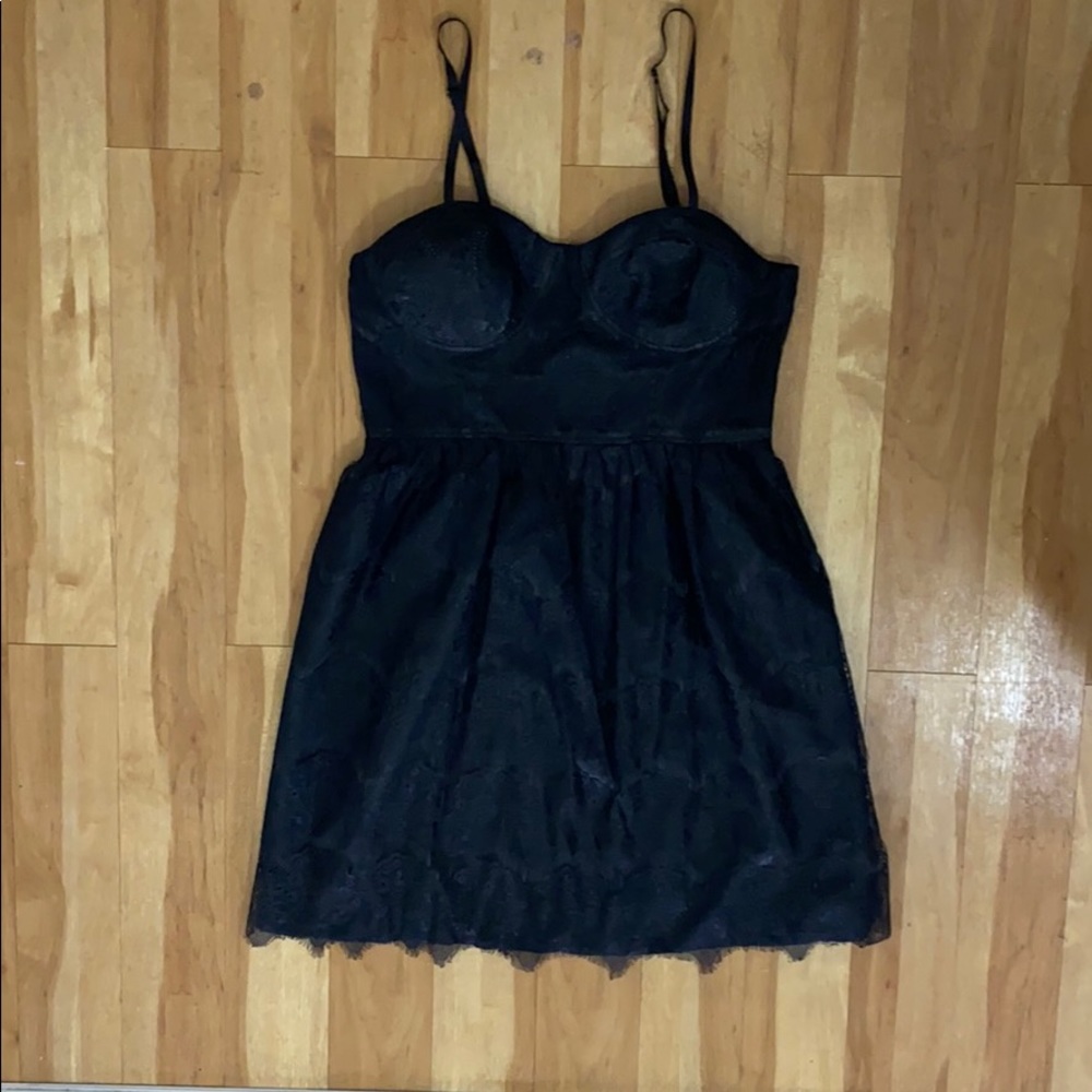 Black lace dress